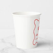 Cherry on Top Pink Bow Bachelorette 紙コップ (右)