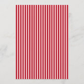 Cherry on Top Red Stripes Bridal Shower Invitation 招待状 (裏面)