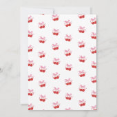 Cherry On Top White Galentine's Day 招待状 (裏面)