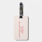 Cherry Outline Minimalism ラゲッジタグ (裏面縦)