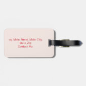 Cherry Outline Minimalism ラゲッジタグ (裏面横)