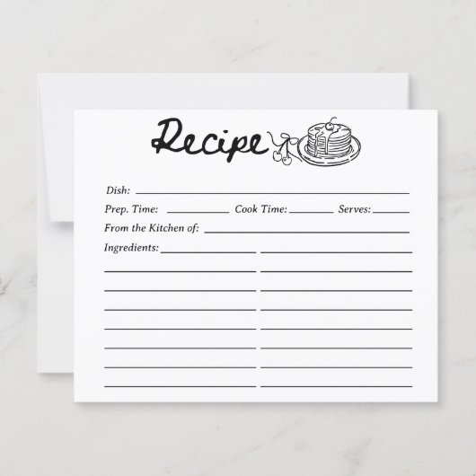 Cherry Pancakes Recipe Card (正面)