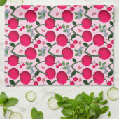 Cherry pattern  キッチンタオル (折り畳み)