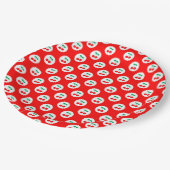 Cherry Pattern – Retro Fruit Gift & Decor ペーパープレート (アングル)