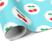 Cherry Pattern – Retro Fruit Gift & Decor ラッピングペーパー (ロールコーナー)