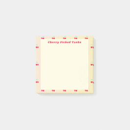 Cherry Picked Tasks Cute Border Retro Pop ポストイット