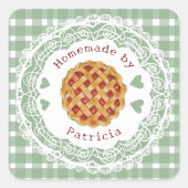 Cherry Pie Master baker スクエアシール (正面)