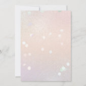 Cherry Pink Cake Birthday Party 招待状 (裏面)