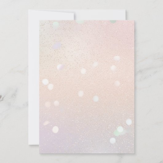 Cherry Pink Cake Birthday Party 招待状 (裏面)