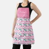 Cherry Pink Personalized Apron | Custom Name Apron エプロン (インサイチュ)