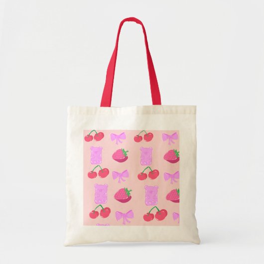 Cherry Pop Tote Bag トートバッグ (正面)