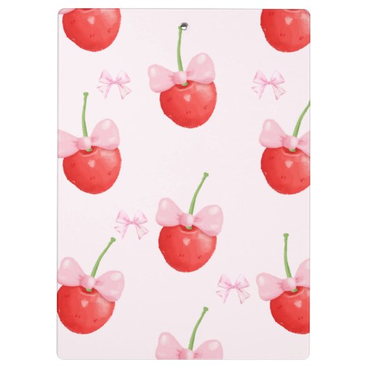 cherry red and pink back to school クリップボード (裏面)