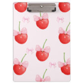 cherry red and pink back to school クリップボード (正面)