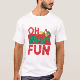 "Cherry Red Cherry Coded Christmas – Oh What Fun Tシャツ
