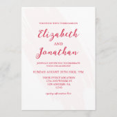 Cherry Red Engagement Party 招待状 (正面)