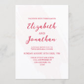 Cherry Red Rehearsal Dinner 招待状 (正面)