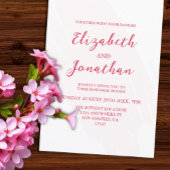 Cherry Red Rehearsal Dinner 招待状