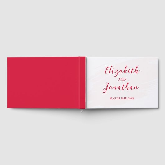 Cherry Red Wedding ゲストブック (全面)