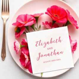 Cherry Red Wedding スタンダードカクテルナプキン