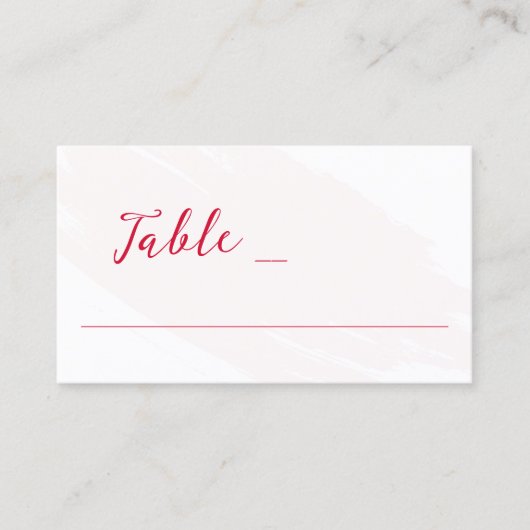 Cherry Red Wedding プレイスカード (正面)