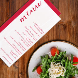 Cherry Red Wedding メニュー