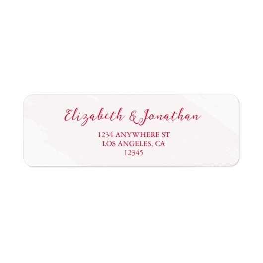 Cherry Red Wedding ラベル (正面)