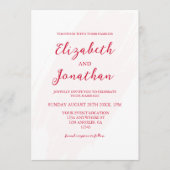 Cherry Red Wedding 招待状 (正面)