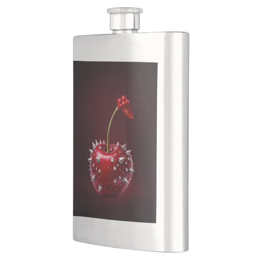 Cherry Rock Style Stainless Steel Flask フラスク (左)