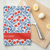 Cherry Rustic Farmhouse French Country キッチンタオル (四つ折り)