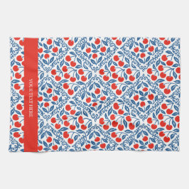 Cherry Rustic Farmhouse French Country キッチンタオル