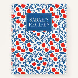 Cherry Rustic Farmhouse French Country Recipe ノートブック