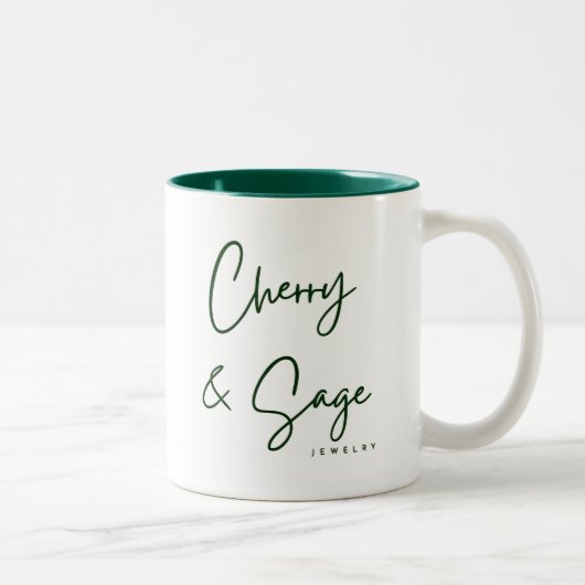 Cherry & Sage Jewelry Mug ツートーンマグカップ (右)