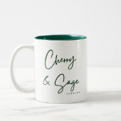 Cherry & Sage Jewelry Mug ツートーンマグカップ (左)