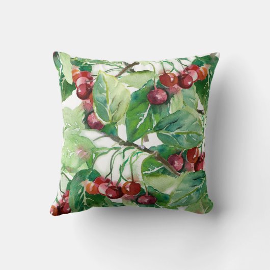 Cherry Seamless Pattern クッション (裏面)