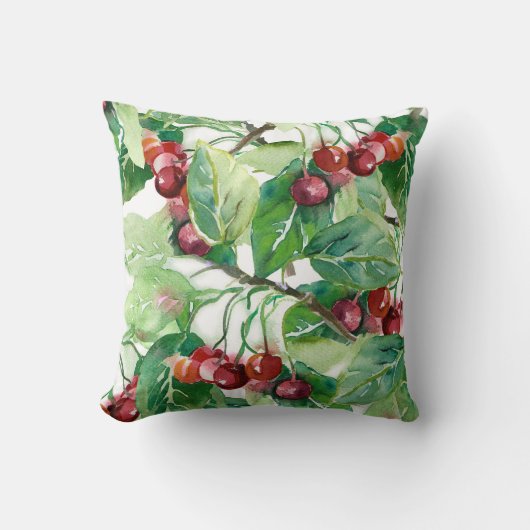 Cherry Seamless Pattern クッション (正面)