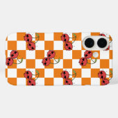 Cherry Skull Checkerboard – Cute Goth Vibes Case-Mate iPhoneケース (裏面 (横))