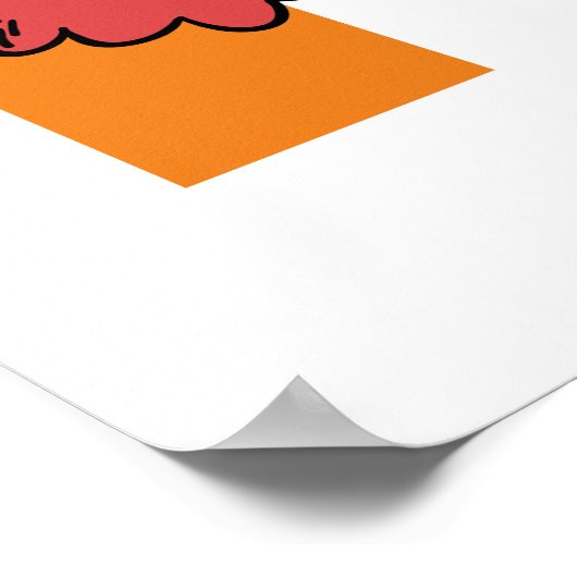 Cherry Skull Checkerboard – Punk Wall Art ポスター (角)