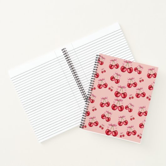 Cherry Spiral Notebook ノートブック (内部)