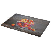 Cherry Still Life in Glass Stretched Canvas Print カッティングボード (角)