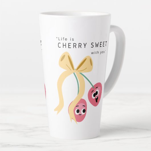 CHERRY SWEET カフェラテマグ (右アングル)
