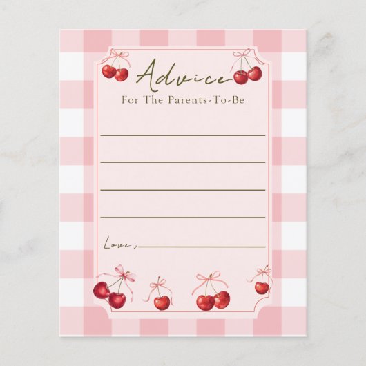 Cherry Sweet Advice for parents (正面)