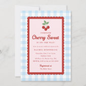 Cherry Sweet Baby Shower  招待状 (正面)