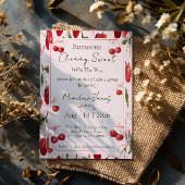 Cherry Sweet - Baby Shower Invitation 招待状
