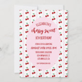 Cherry Sweet Birthday 招待状 (正面)