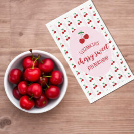 Cherry Sweet Birthday Napkins