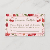 Cherry Sweet - Diaper Raffle Card エンクロージャーカード (正面)