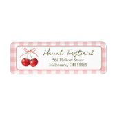 Cherry Sweet return address label ラベル (正面)