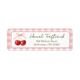 Cherry Sweet return address label ラベル