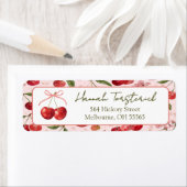 Cherry Sweet return address label ラベル (インサイチュ)