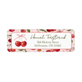 Cherry Sweet return address label ラベル